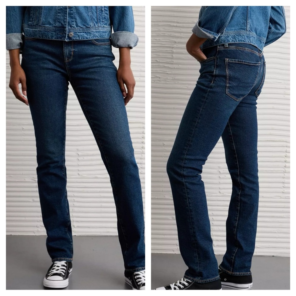 NWT-American Eagle Size 4 Reg. Length Mid-Rise‎ Stretch Skinny Jean